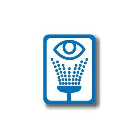 Ergomat 50in x 32in RECTANGLE SIGNS - Emergency Eyewash StationNo words DSV-SIGN 1600 #2343 -UEN